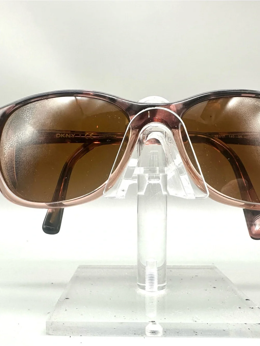 DKNY DY 4093 Brown Tortoise Shell Eyeglasses Womens Rectangular Frames 3556/13